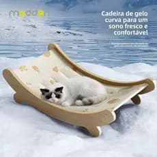 Cama Pet Refrescante – Tapete Gelado Anti-Calor p/ Gatos e Cães no Verão