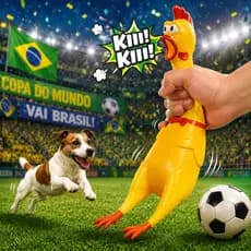 Galinha Engraçada Copa do Mundo 2026 Decoração Criativa Futebol Mesa Festa Presente Divertido