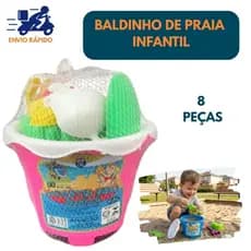 Baldinho Praia Areia Infantil Menino Menina Brinquedo Praia Piscina Parquinho