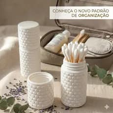 Porta Cotonetes para Viagem | Estojo Organizador Compacto Portátil para Higiene Pessoal
