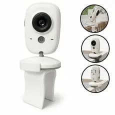 Suporte Babá Eletrônica para Berço Haste Flexível Ajustável Monitor Bebê Infantil Suporte Acessório Segurança Câmera