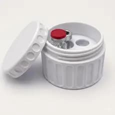 Estojo Organizador 2/4/10 Porta Ampolas Peptídeos Tirze 3ml Case Caixa para Vacinas e Injeções com Tampa