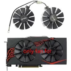 T129215BU PLD09210S12HH FDC10U12S9-C RX580 Ventilador Para Asus Radeon RX 470 4Gb Mineração 570 580 Expedition OC De Res