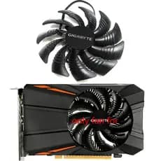 87MM 3PIN PLD09210S12HH T129215SU GTX 1050 1050Ti GPU Ventilador Para Gigabyte RX 560 550 Alto-Falante De Refrigeração D