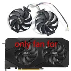 FDC10H12S9-C/T129215SU 6PIN RTX 2060 Super GPU Ventilador Para ASUS GTX 1660 1660Ti Dual EVO OC RTX2070 Refrigerador De