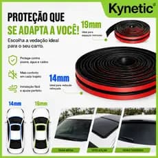 Tira de Vedação em Borracha Formato T 14/19mm – Pára-Brisa Automotivo – Guarnição Universal