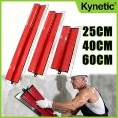 Desempenadeira de Aço Inox para Massa Corrida – 25cm, 40cm e 60cm – Lâminas Substituíveis
