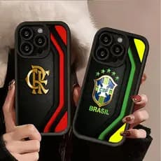 Capa De Silicone Capinha Para iPhone 17 16 15 14 13 12 11 XR Pro Max Plus Normal Capa Macia DA697
