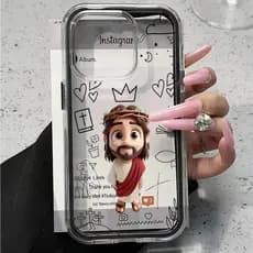 Capa 3 Em 1 Capinha Para iPhone 17 Air 16 15 14 13 12 11 Pro Max Plus Normal Transparente Acrílico Anti-Impacto HB044