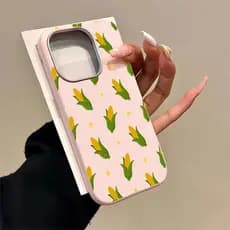Capinha Estampa De Milho Para iPhone 11 12 13 14 15 16 Plus 17 Air Pro Max Capa De Silicone Fofa E Anti-quedas GA806