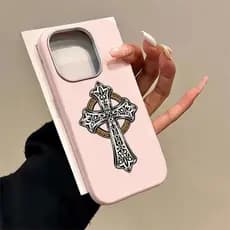 Capinha São Bento Para iPhone 11 12 13 14 15 16 Plus 17 Air Pro Max Capa De Silicone Fofa E Anti-quedas GL207
