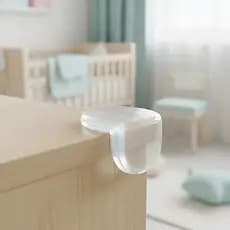 12 Protetores de Canto e Quina Silicone Invisível Proteção Infantil Segurança de Bebê para Casa