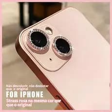 Luxuoso Protetor De Câmera De Diamante De Metal Para IPhone 14 15 16 17 13 11 12 Normal Pro Max Ar 12 13 Mini Lente De A