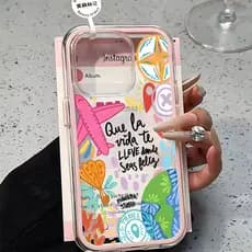 3 Em 1 Capinha Capa Tempo De Viagem Para IPhone 13 11 12 1415 1617 Air Pro Max Normal Transparente Acrílico Anti-Impacto