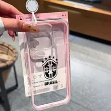 Não Amarelo 3 Em 1 Capinha Capa Logotipo Brasil Para IPhone 13 11 12 14 15 1617Air Pro Max Normal Transparente Case