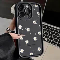 Margarida Flores Capinha Silicone Capa Para Redmi 8 9A 10 13 14C A2 3 Nota 10s 11s 12 13 14 Pro 4G 5G Caso De Telefone