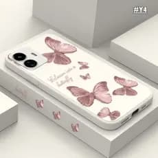 Fino Anti Riscos Capa Capinha Para iPhone 17 Air 16 15 14 Plus 13 12 11 Pro Max Silicone Fosco Elegante Borboleta