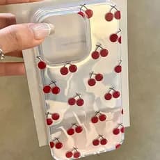 Capinha Capa Para Xiaomi Mi 11 Lite Poco F3 F5 M3 M4 X3 X4 X6 Pro Cereja Gradiente Anti-Queda