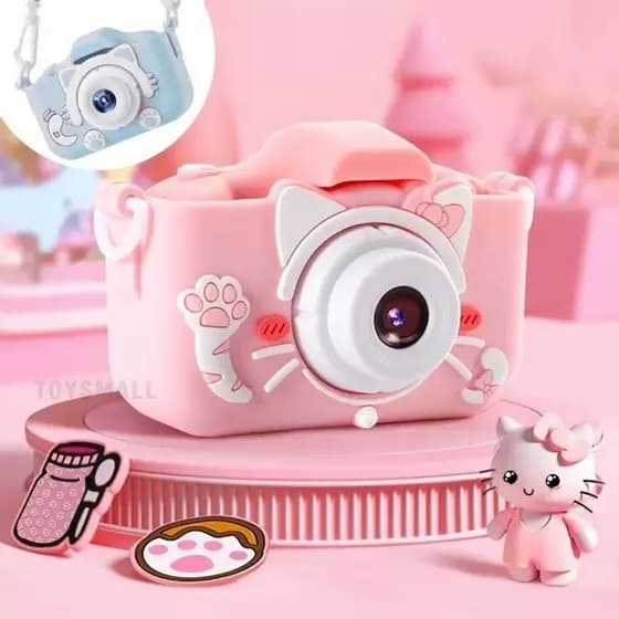 Mini Câmera Infantil Recarregável Com Fotos De Videogames Capa