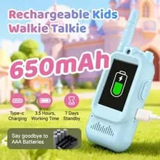 Walkie Talkie De Vídeo De Intercomunicação Infantil Com Tela HD De Longo Alcance , Rádio Bidirecional Anti-Pêra