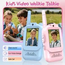 Walkie Talkie Do Vídeo Da Tela De JK200 Hd , Festival Recarregável Presente Jogo Tecnologia Criança Intercomunicador Usb