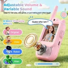 Rádio Infantil Walkie Talkie Para Falar Real Com Telefone Sem Fio Bateria
