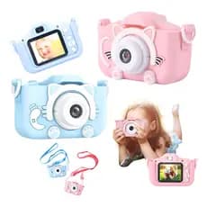 Câmera Digital Infantil Vídeos Jogos De Fotos Hd