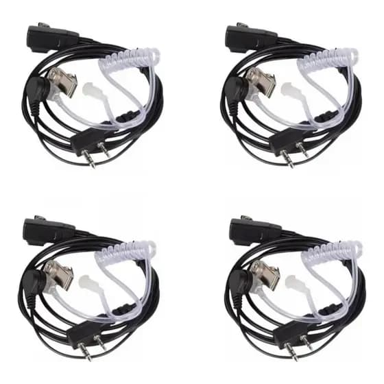 Combo 4 Fone De Ouvido Para Radio Baofeng 777s Promoçao + Nf