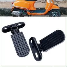 1 Par Pedais Universais Para Elétricas Scooters E Bicicletas Preto