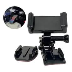 Suporte Giratório 360° Celular Para Tanque De Moto Preto