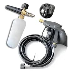 Kit Bico Mix Engate Rápido Com 10m Mangueira Para Limpeza Branco