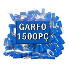 Terminal De Garfo 1.5 E 2.5 Mm Azul Pré-Isolado 1500 Unidades