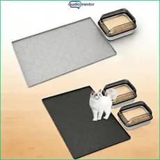 Tapete de Silicone para animais de estimação ・ Design à prova d'água ・ Adequado para caixa de areia para gatos ・ Fácil d