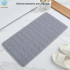 Tapete antiderrapante para banheiro, tapete de massagem para pés de banheiro, ventosa, antiderrapante e drenagem rápida-