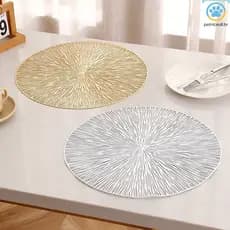 Americano Desktop Placemat prato de jantar esteira 3/6 peças conjunto redondo Design de moda à prova dwaterproof água An