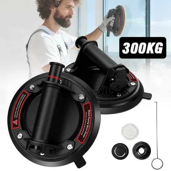 KIT 2 Ventosa Sucção 300kg Vacuo Profissional Para Vidro Marmore Ventosa Profissional