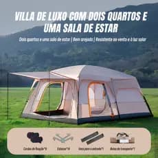 Barraca De Acampamento Para Uso Ao Ar Livre Para Várias Pessoas Fácil De Transportar Três modelos