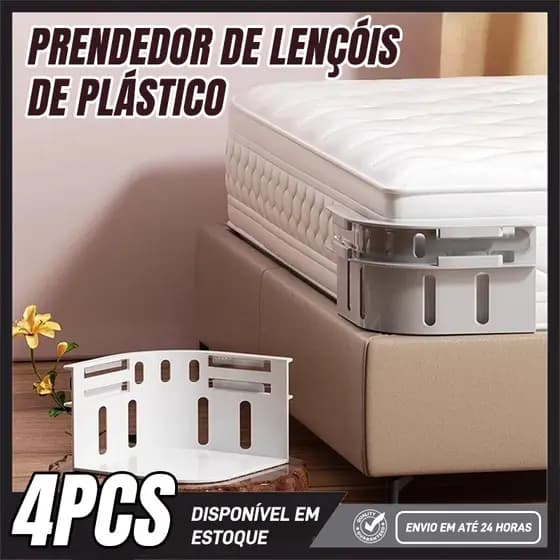 4PCS Prendedor De Lençol Antideslizante Fixador De Cama Invisível Ajustável Colchão Universal