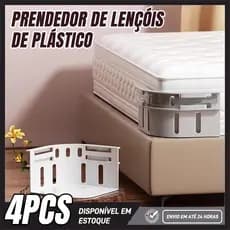 4PCS Prendedor De Lençol Antideslizante Fixador De Cama Invisível Ajustável Colchão Universal