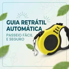 Trela Para Animais De Estimação Material De Nylon Retrátil Automático Trela Forte Fivela
