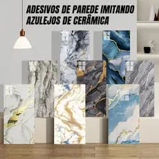 10/30/40Pcs Adesivos De Parede Com Estampa De MáRmore Placa Marmorizada Adesiva