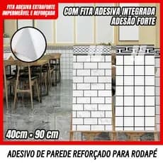 Kit 10 Adesivo De Vinil Com Efeito Mármore 40*90 CM Lavável Promocional