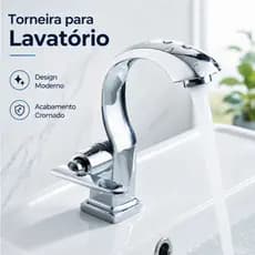 Torneira Banheiro bancada aço inox 304 Moderna Cuba Lavabo luxo Metal Brilhante