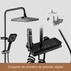 Chuveiro de aquecimento elétrico de 4 velocidades - mais Popular!Design moderno, forte e seguro, traz experiência de ban