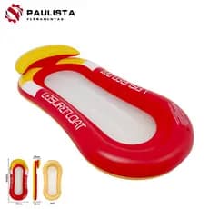 Colchão De Piscina Inflável Legal King size Com Encosto 160 * 70 Cm