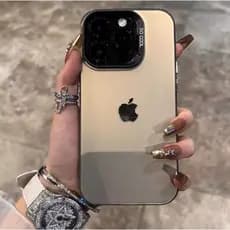 Capa Para iPhone 17 16 15 14 13 12 11 Pro Max Plus Air XR XS 7 8 Luxo Fosco Resistente A Choques Logotipo Da Apple JJ