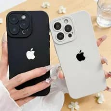 Capa Para iPhone 17 Pro Max Ar 16 15 14 13 12 11 XS XR 7 8 Plus Silicone Macia Logotipo Da Apple JJ
