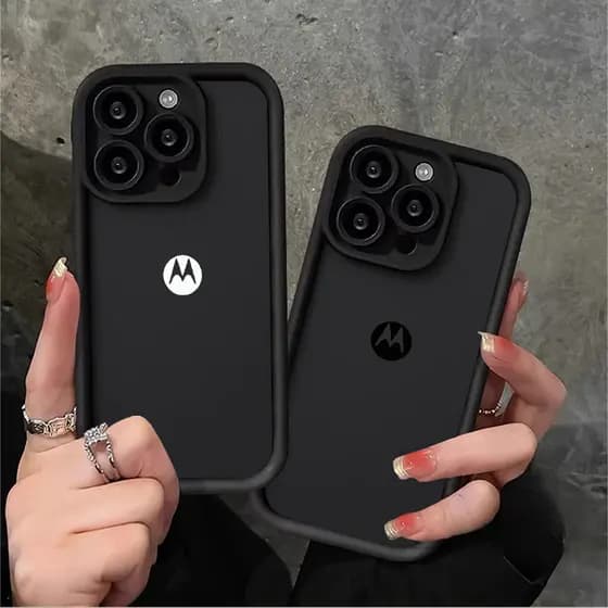 Capa Para MOTO G84 G54 G10 G14 G15 G22 G24 G34 G35 G53 G60 G75 EDGE 50 Ultra E13 E14 Softcase Logotipo Motorola JJ