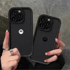 Capa Para MOTO G84 G54 G10 G14 G15 G22 G24 G34 G35 G53 G60 G75 EDGE 50 Ultra E13 E14 Softcase Logotipo Motorola JJ