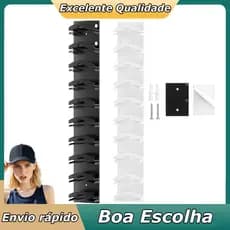 organizadores de chapéus para bonés de beisebol ganchos montados na parede para armazenamento multicamadas